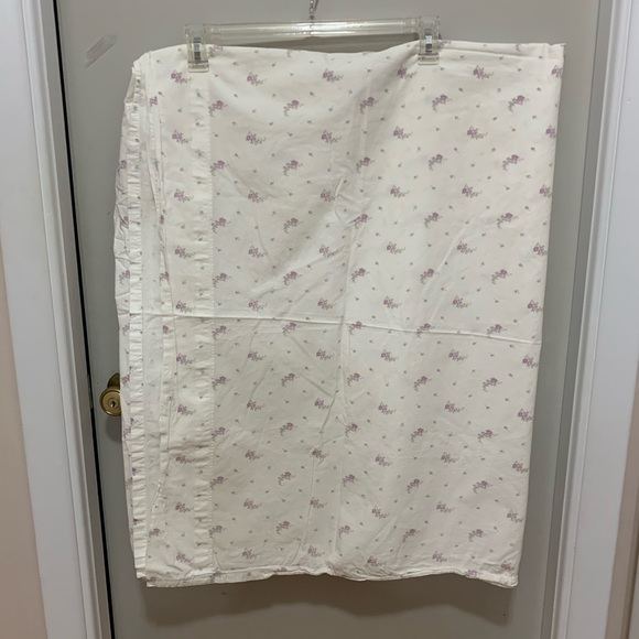 Simply shabby chic by Rachel Ashwel lavender floral flat sheet - Picture 1 of 6